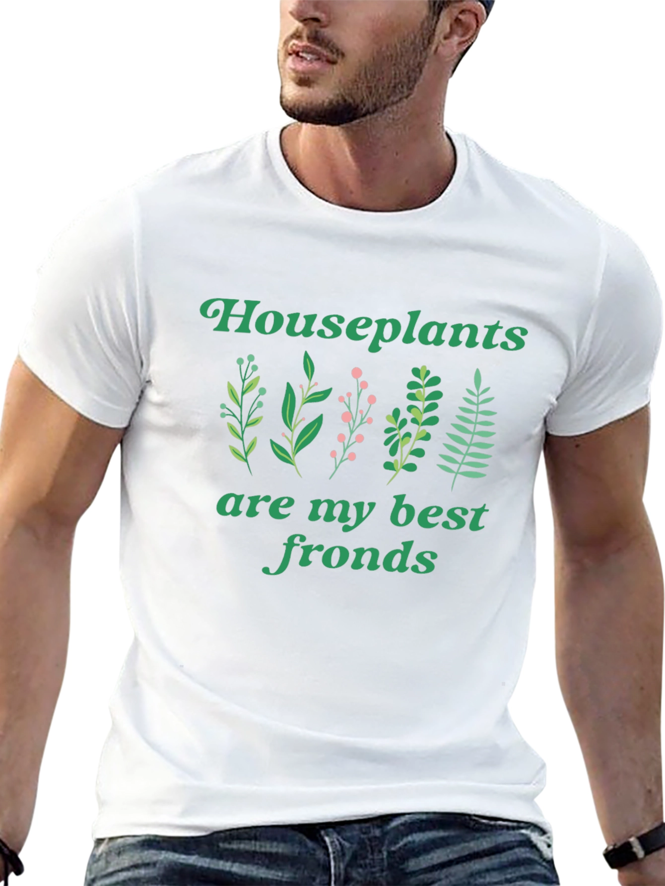Houseplants Best Fronds Black T-Shirt