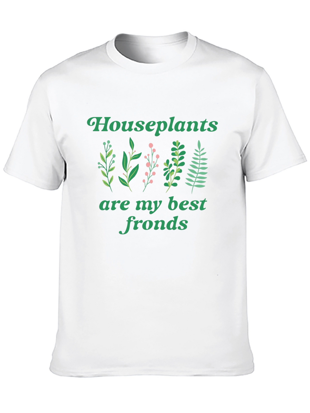 Houseplants Best Fronds Black T-Shirt