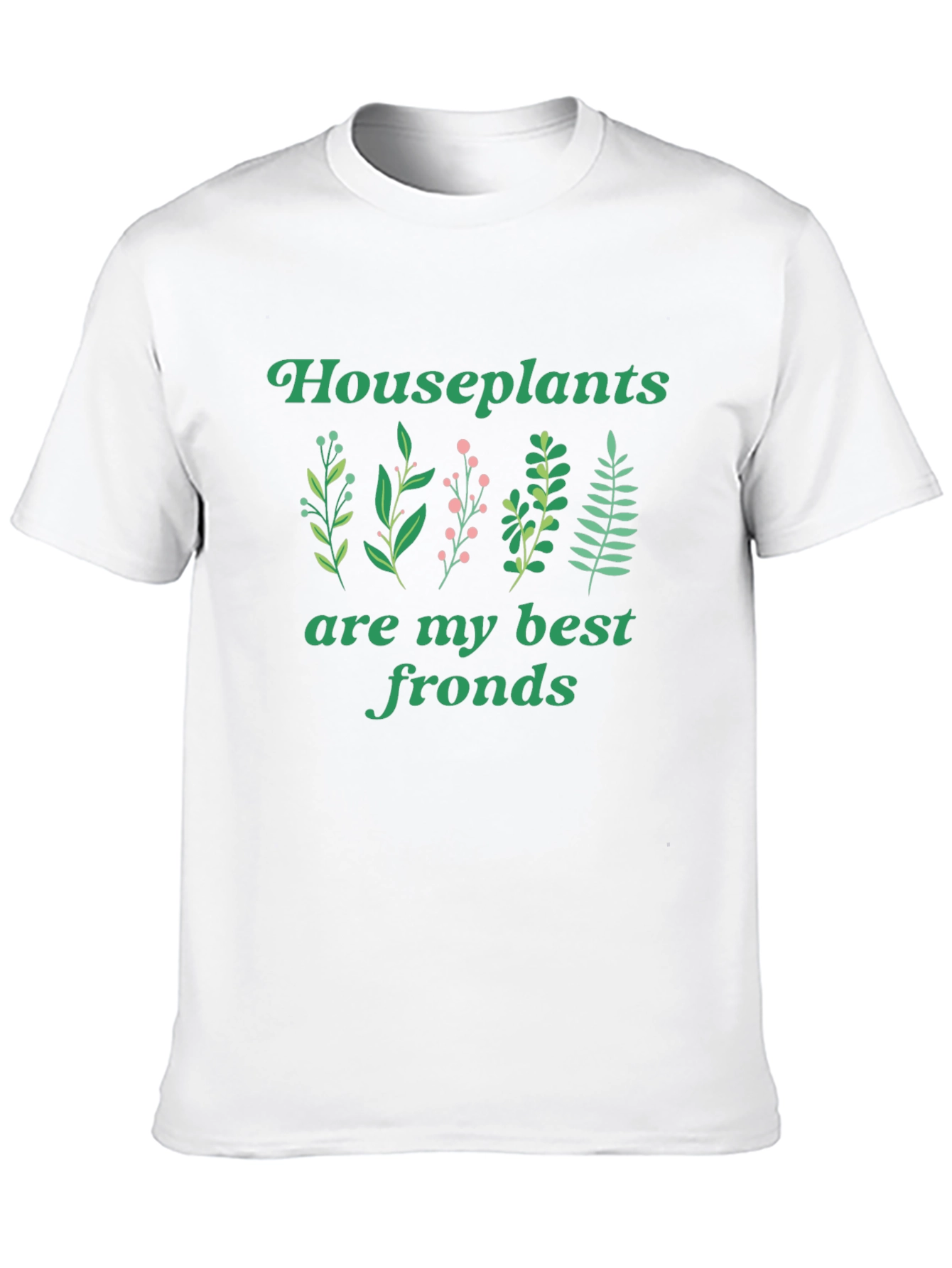 Houseplants Best Fronds Black T-Shirt