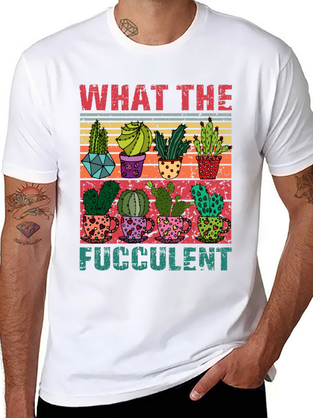 What The Fucculent T-Shirt - Cactus Lover Tee