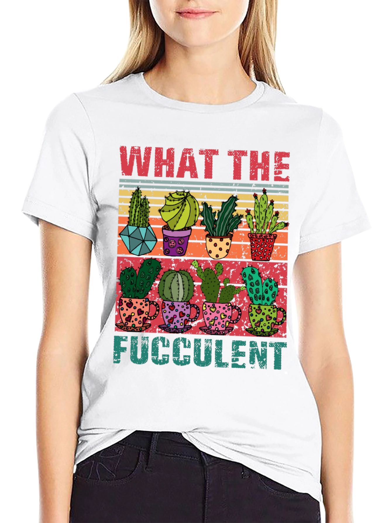 What The Fucculent T-Shirt - Cactus Lover Tee