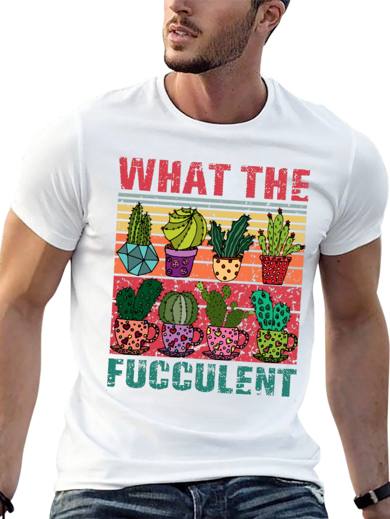 What The Fucculent T-Shirt - Cactus Lover Tee