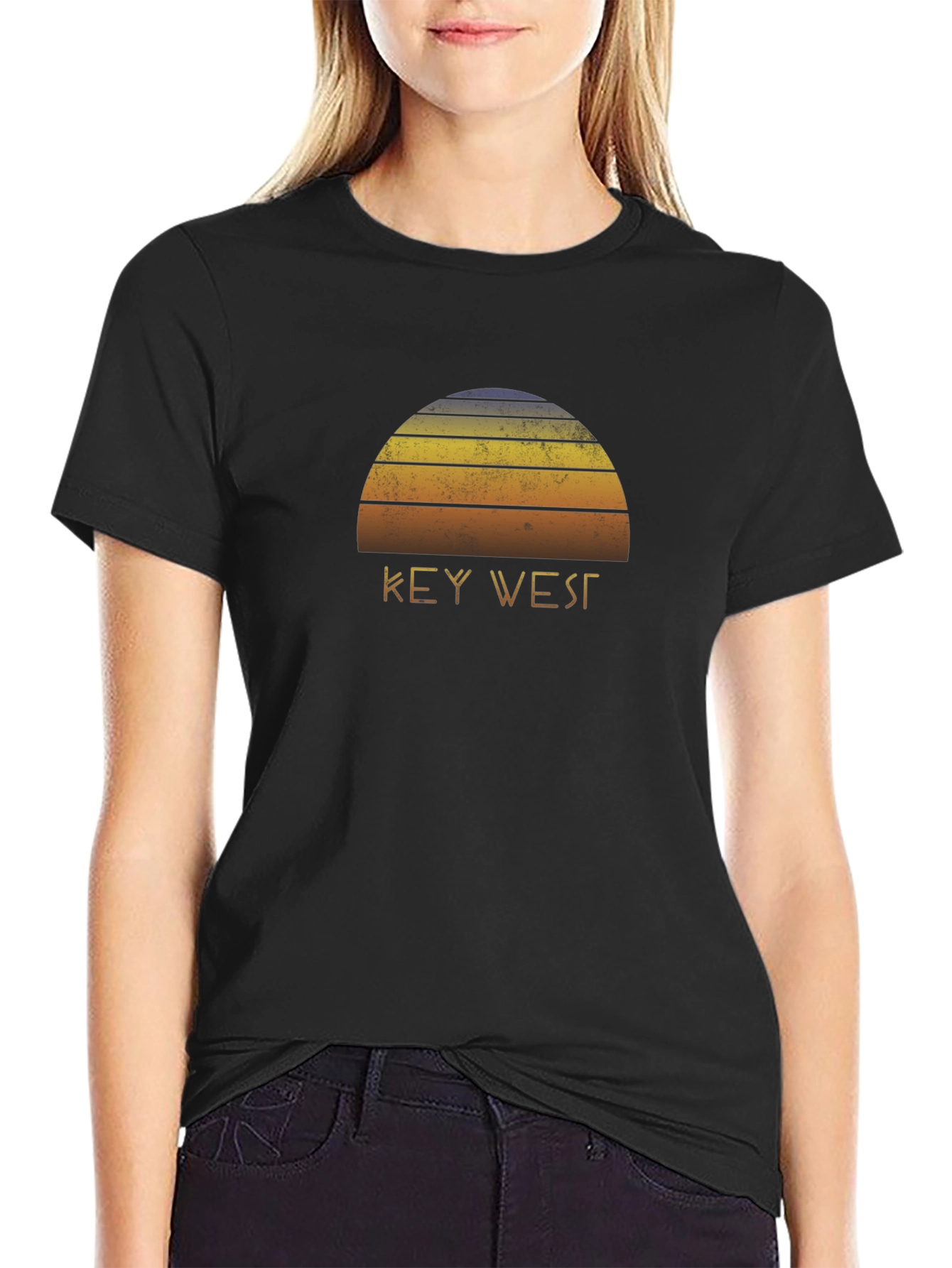 Key West Sunset Graphic Tee - Retro Style Shirt