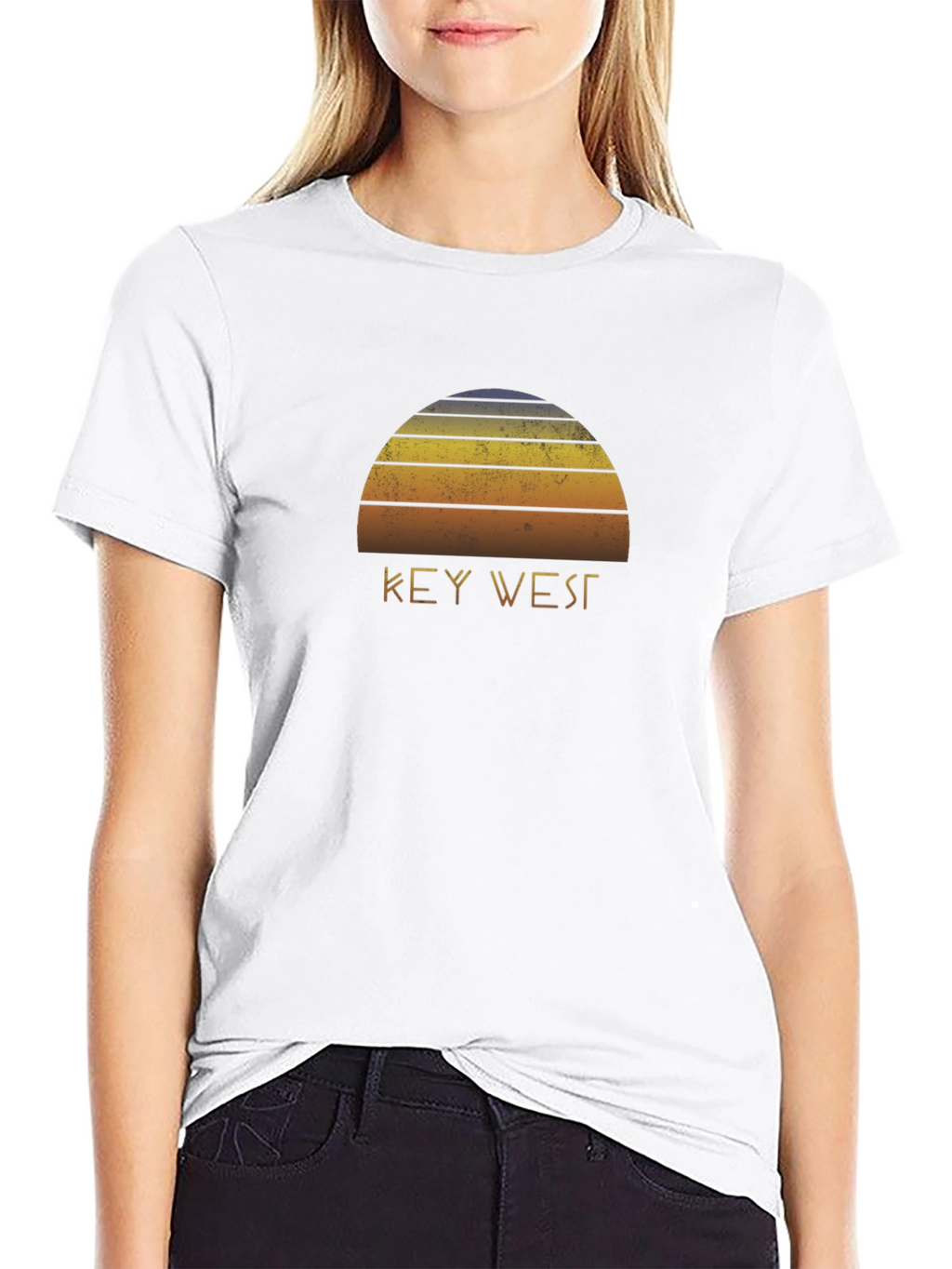 Key West Sunset Graphic Tee - Retro Style Shirt