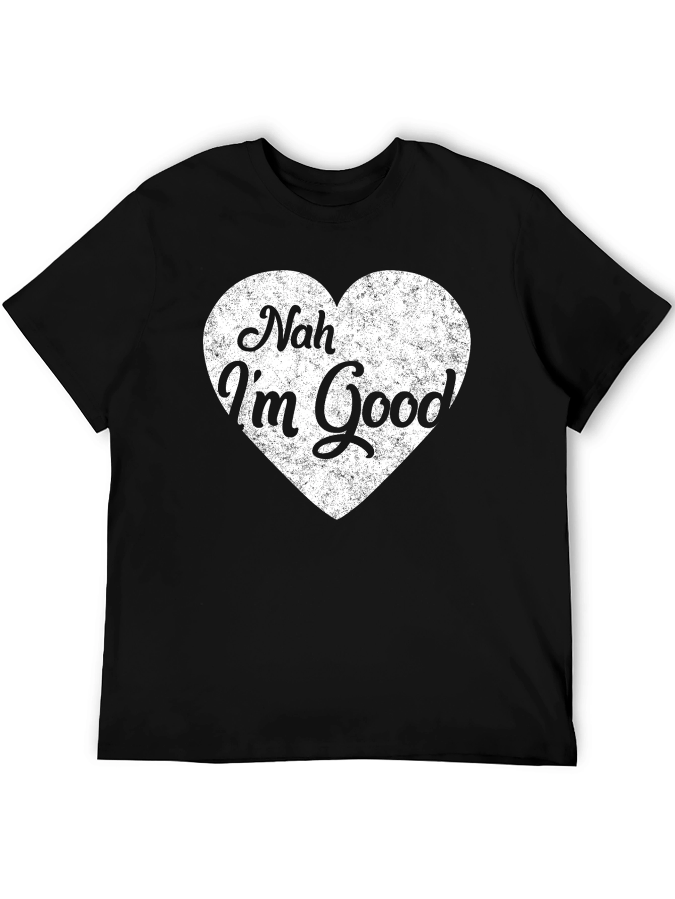 Nah Im Good Graphic Tee - Black Cotton T-Shirt