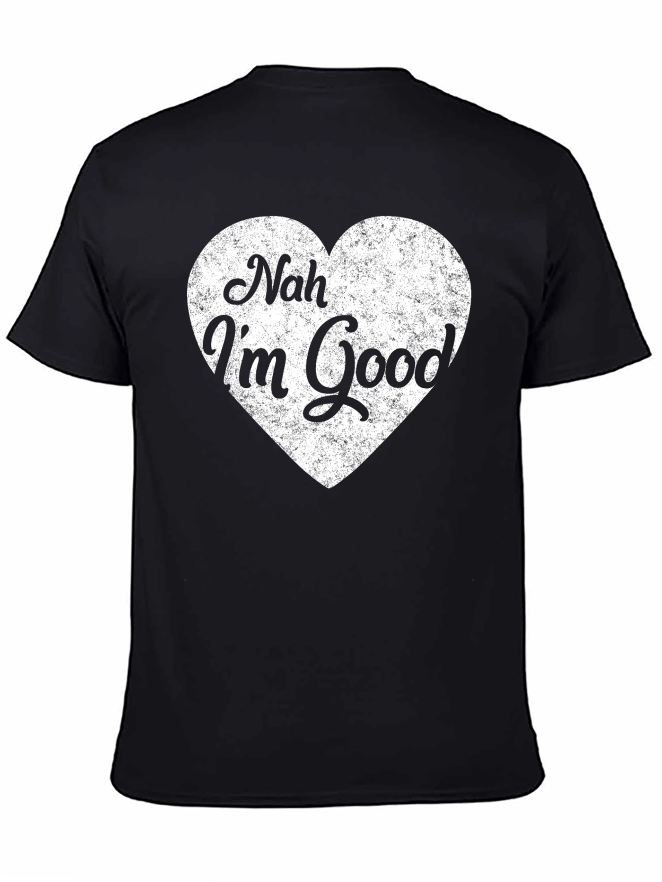 Nah Im Good Graphic Tee - Black Cotton T-Shirt