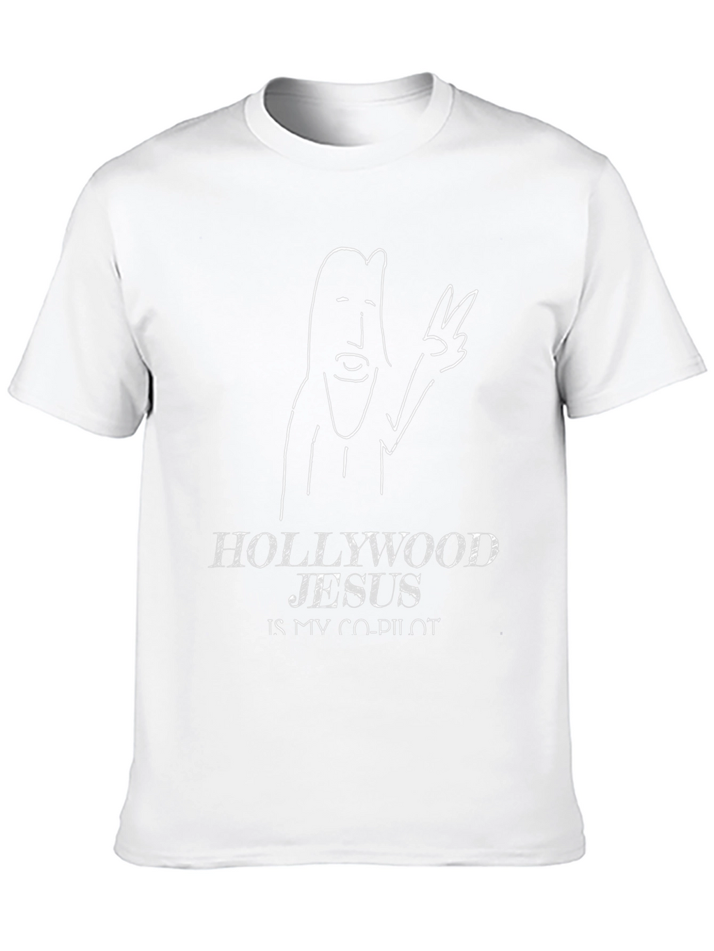 Hollywood Jesus T-Shirt - Co-Pilot Funny Graphic Tee