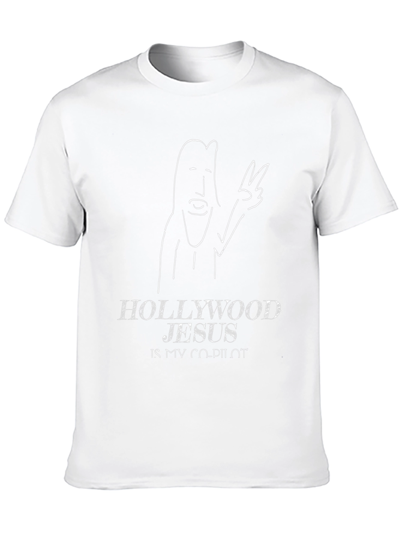 Hollywood Jesus T-Shirt - Co-Pilot Funny Graphic Tee