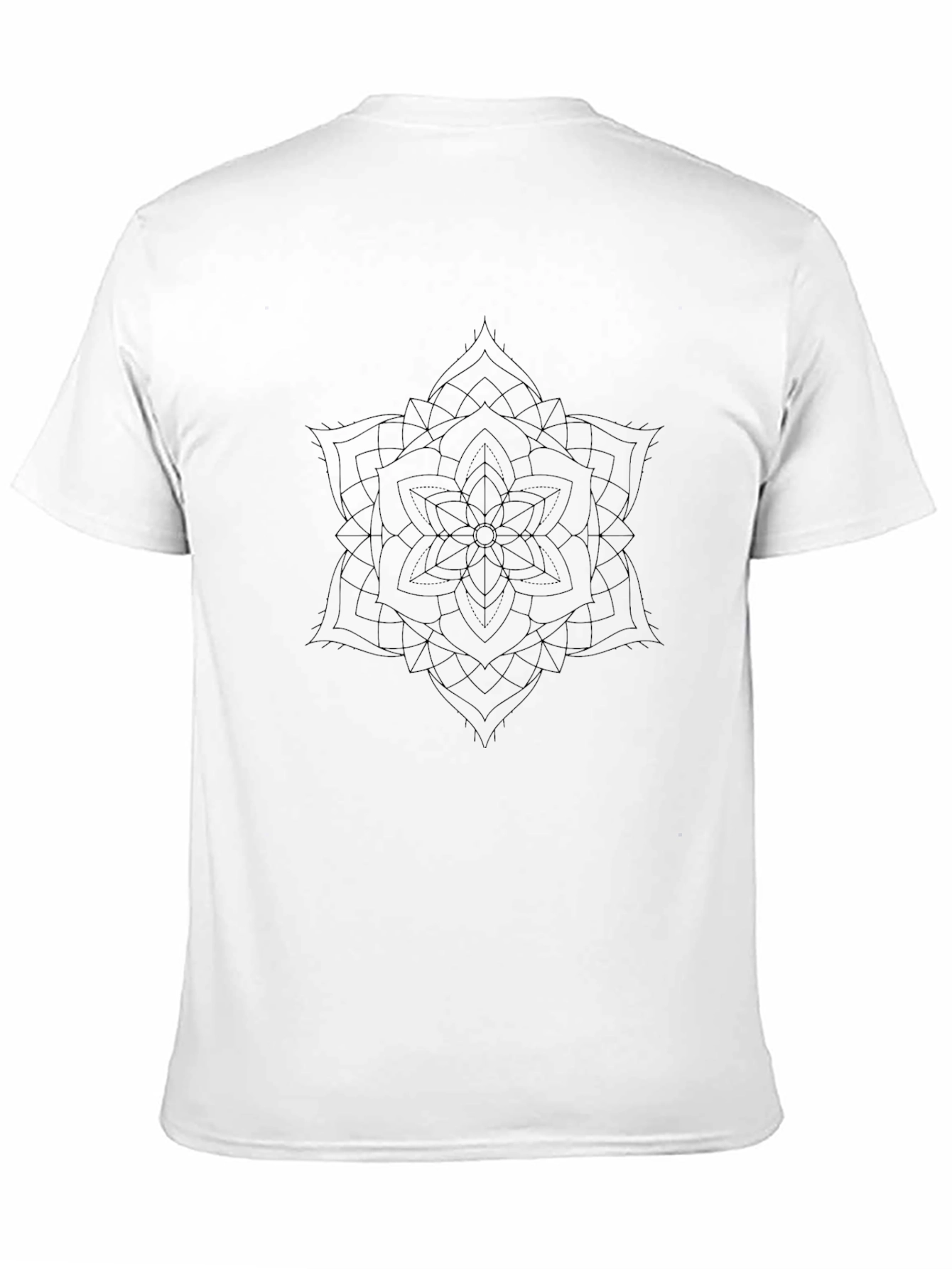 Black Mandala Graphic Tee - Modern Casual Comfort