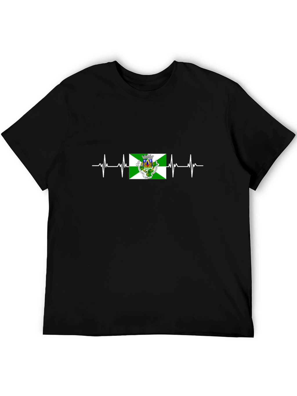 Heartbeat Flag T-Shirt - Black