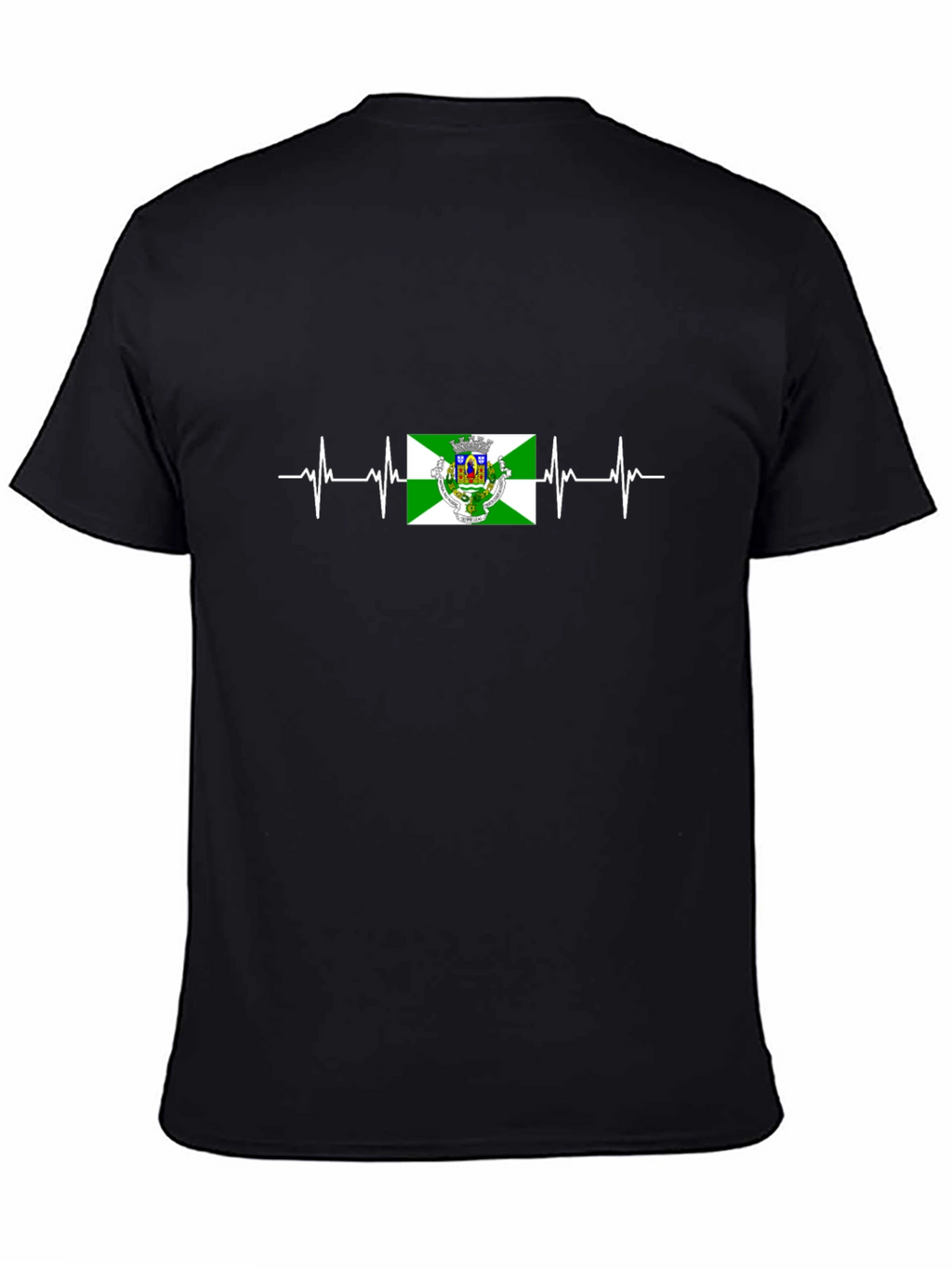 Heartbeat Flag T-Shirt - Black