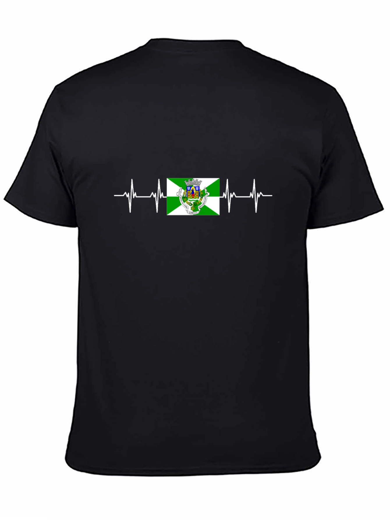 Heartbeat Flag T-Shirt - Black