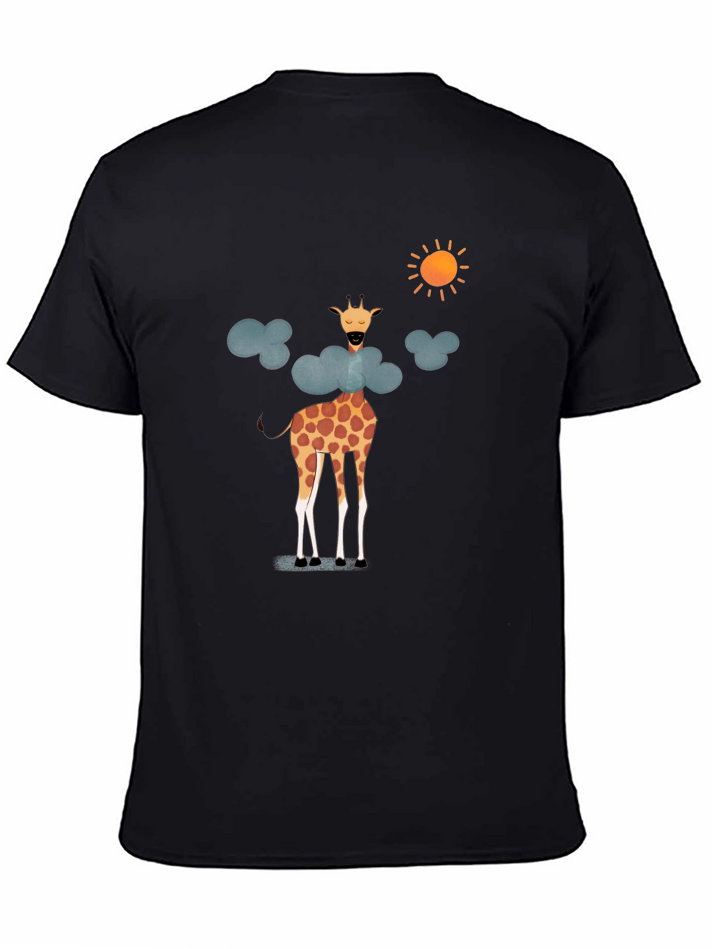 Giraffe in Clouds Graphic T-Shirt - Fun & Stylish!