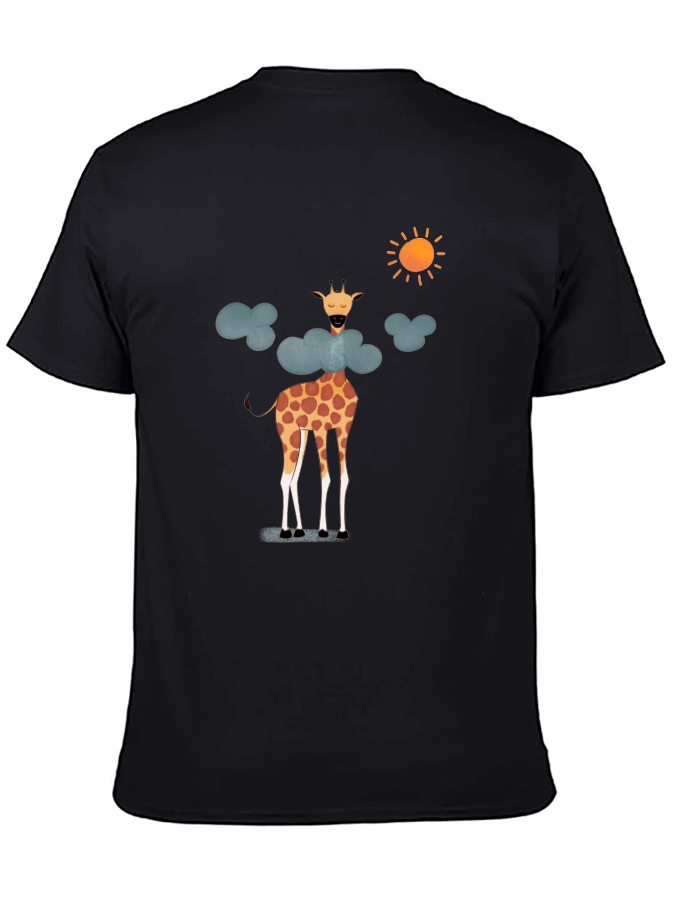 Giraffe in Clouds Graphic T-Shirt - Fun & Stylish!