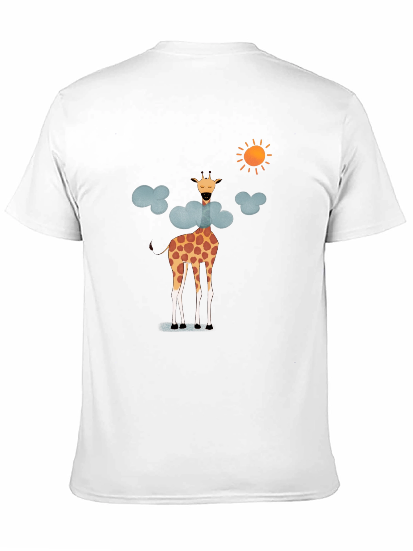 Giraffe in Clouds Graphic T-Shirt - Fun & Stylish!