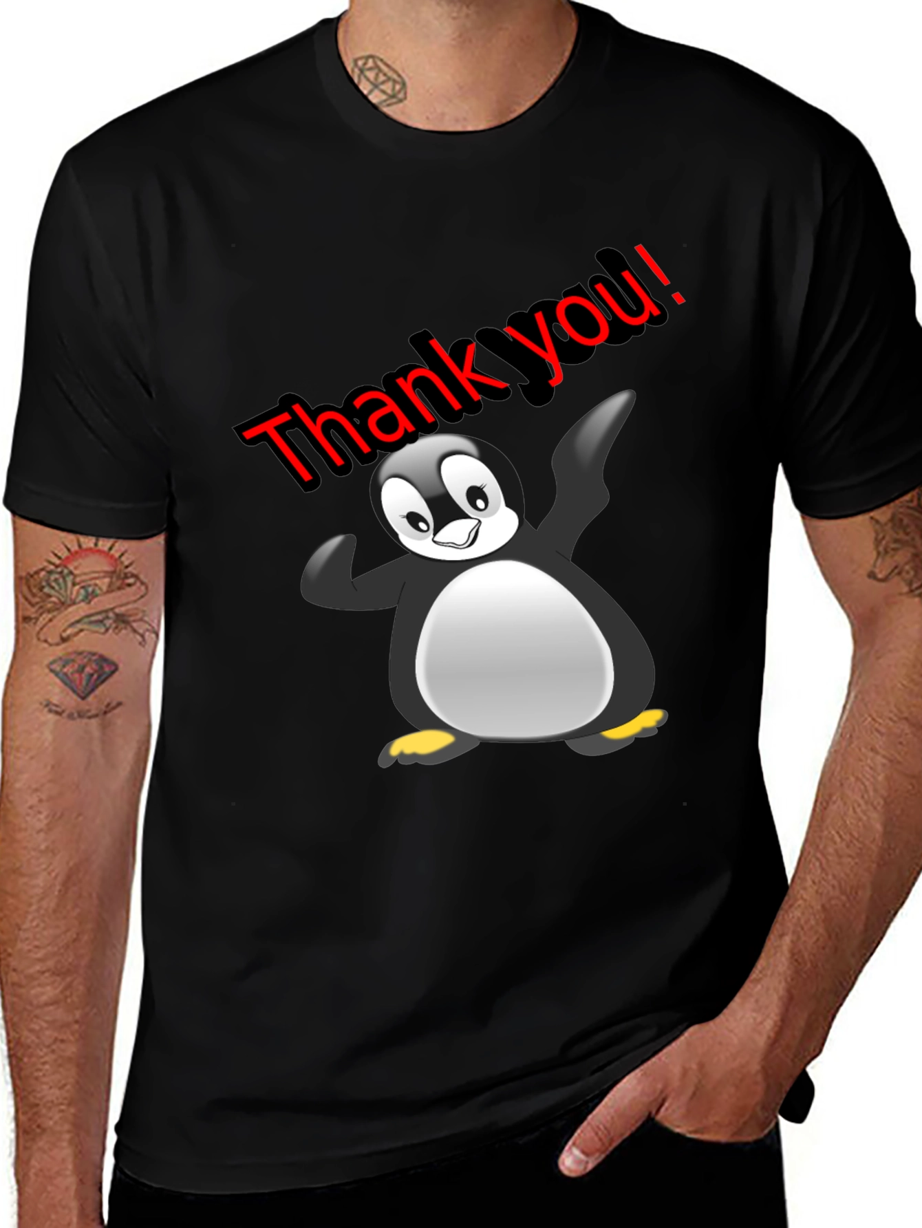 Thank You Penguin Graphic Tee