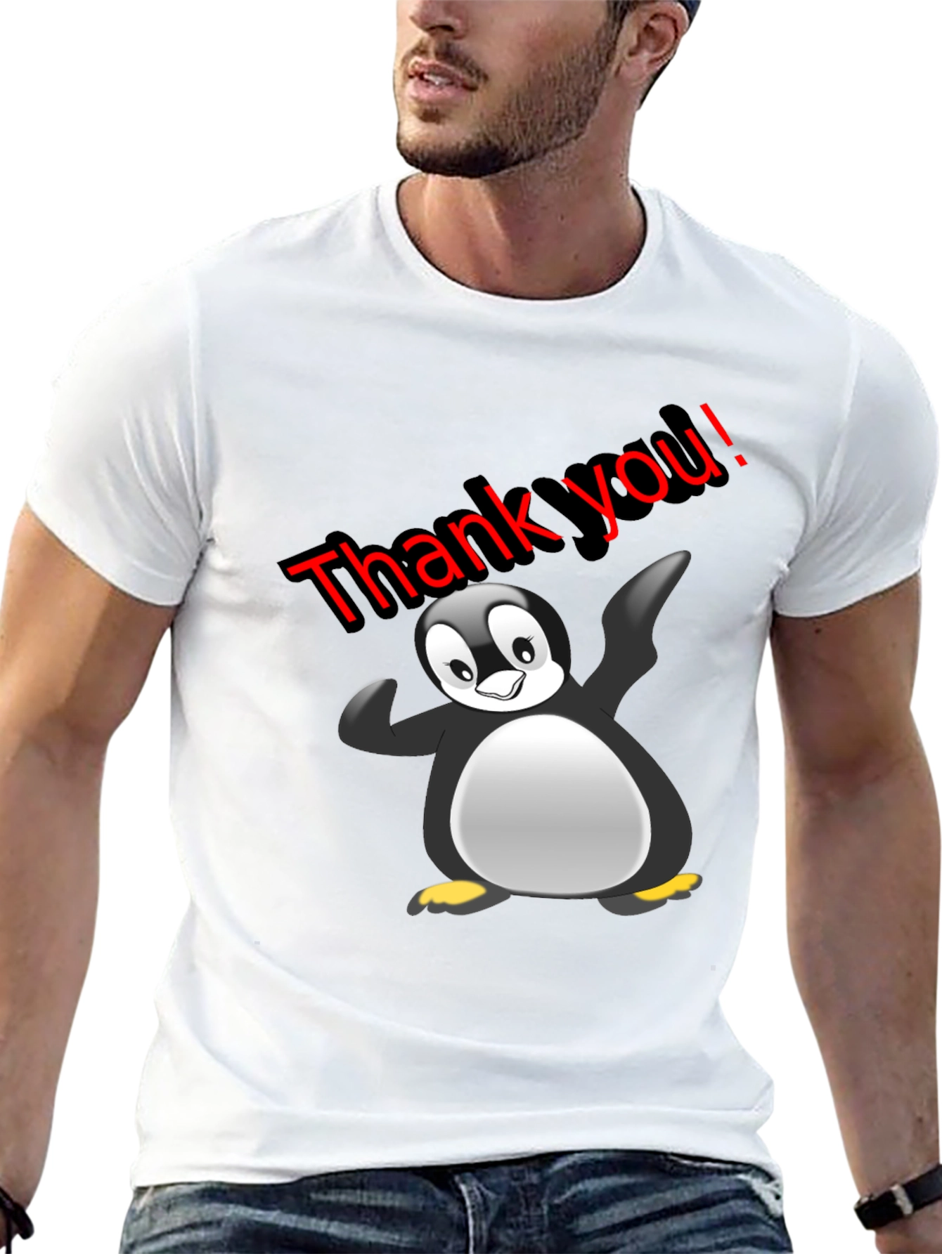 Thank You Penguin Graphic Tee