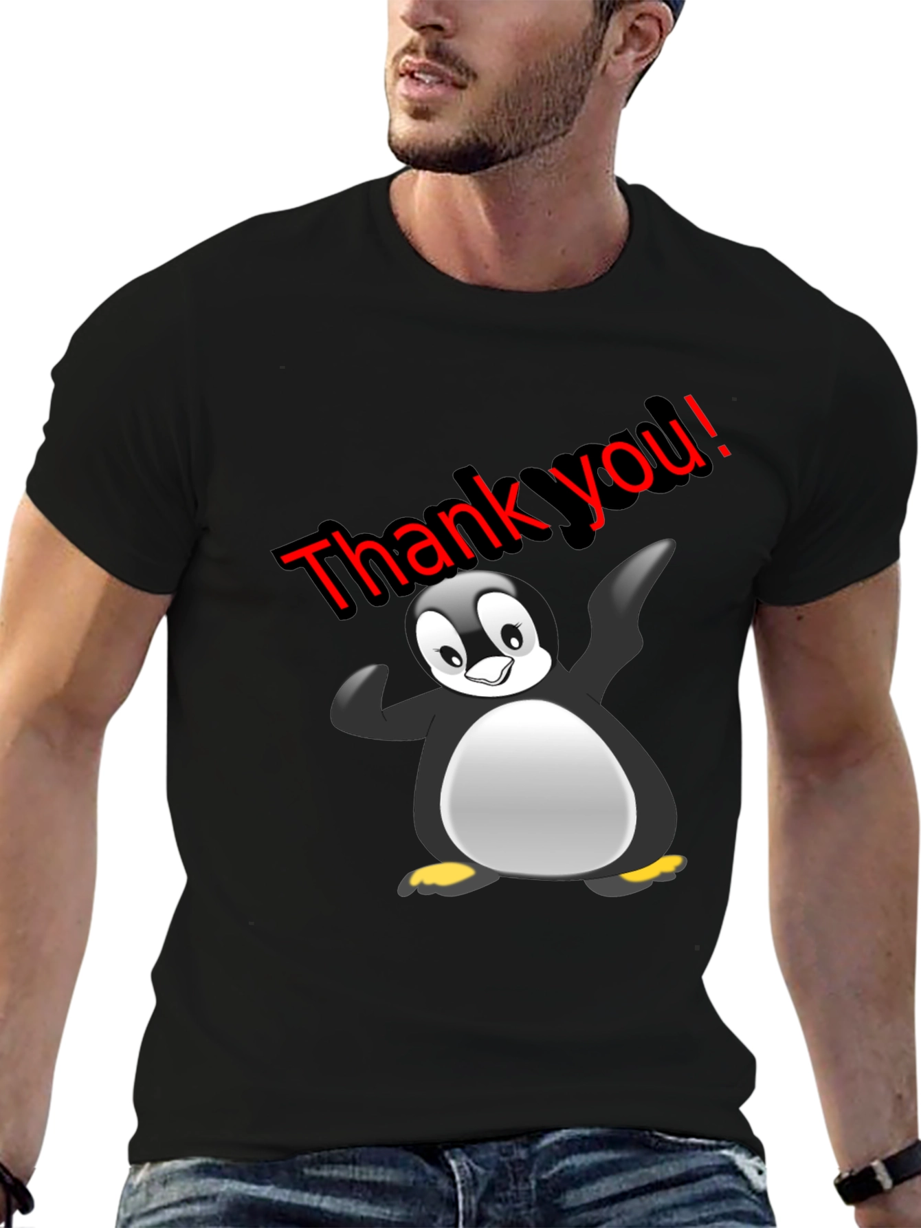Thank You Penguin Graphic Tee