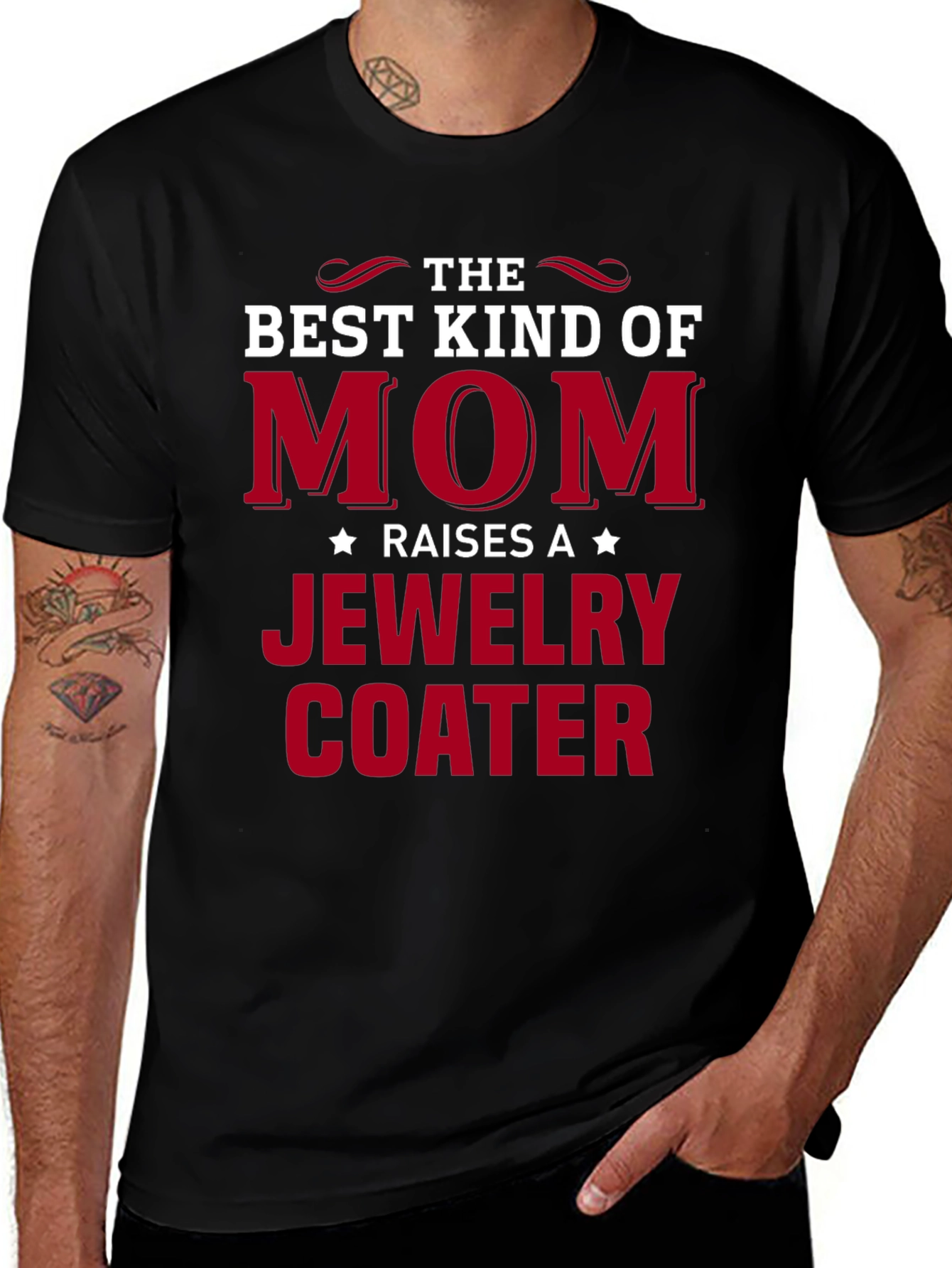 Best Kind of Mom Jewelry Coater T-Shirt