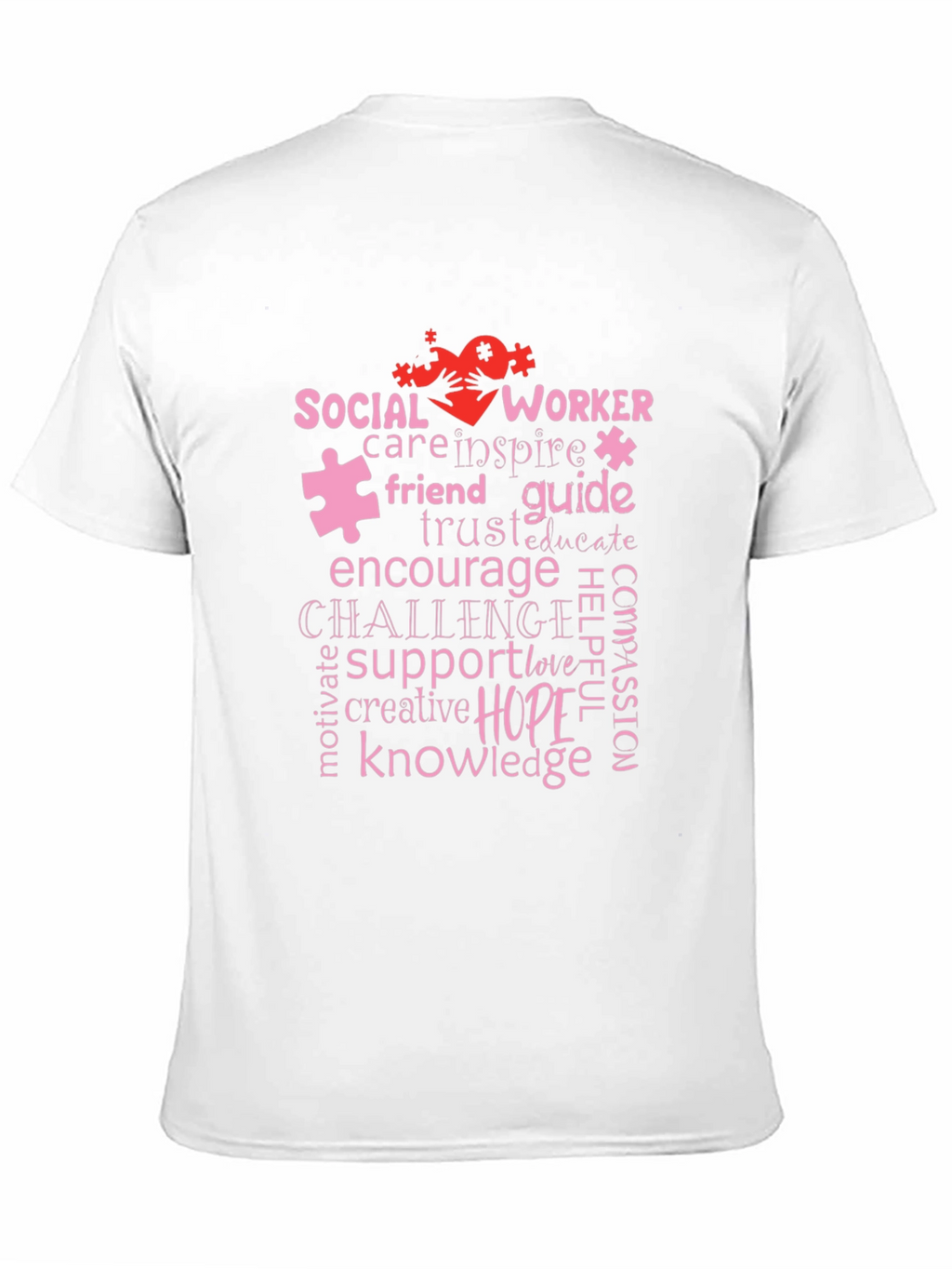 Social Worker Word Art T-Shirt