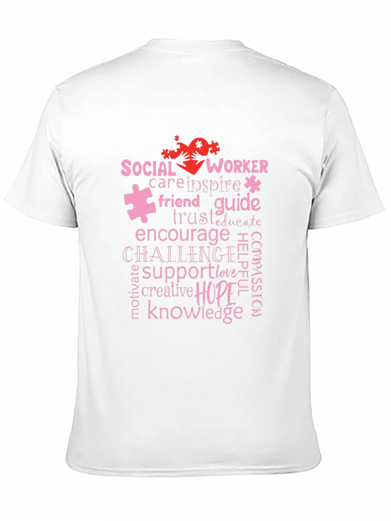 Social Worker Word Art T-Shirt