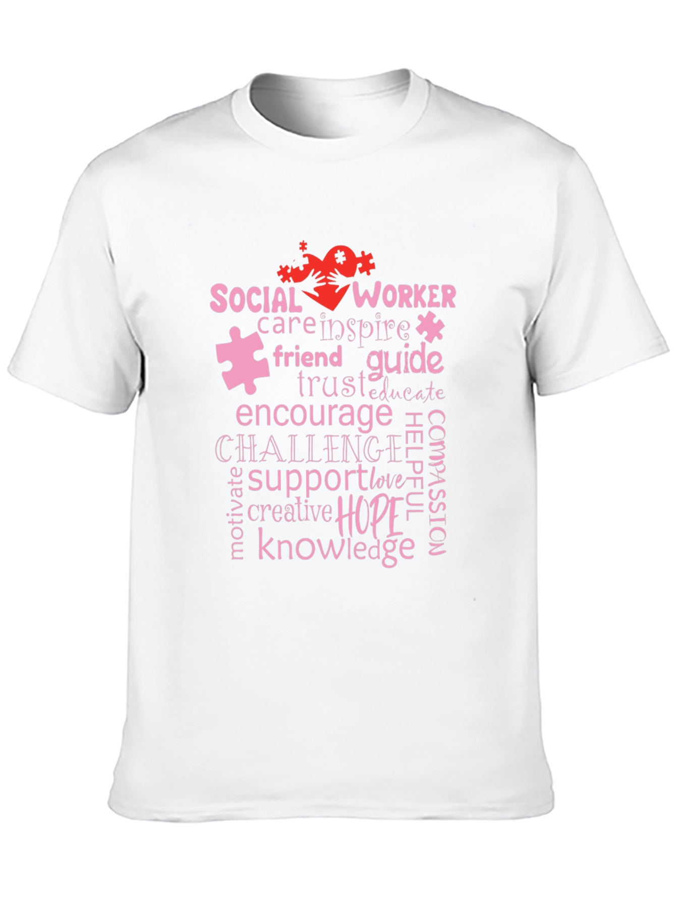 Social Worker Word Art T-Shirt