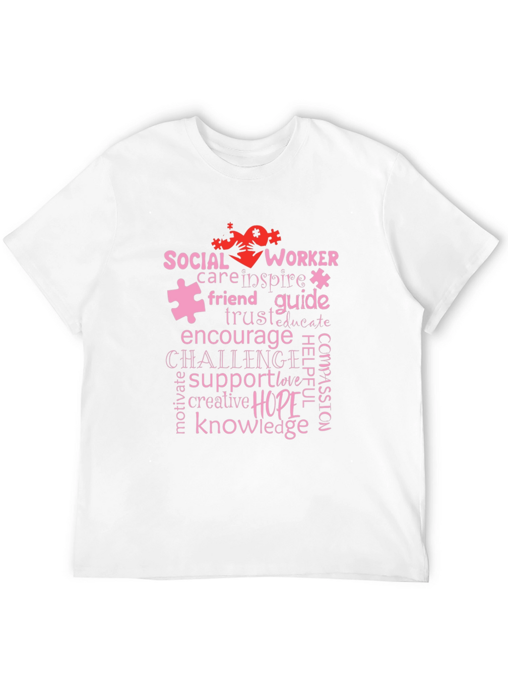 Social Worker Word Art T-Shirt
