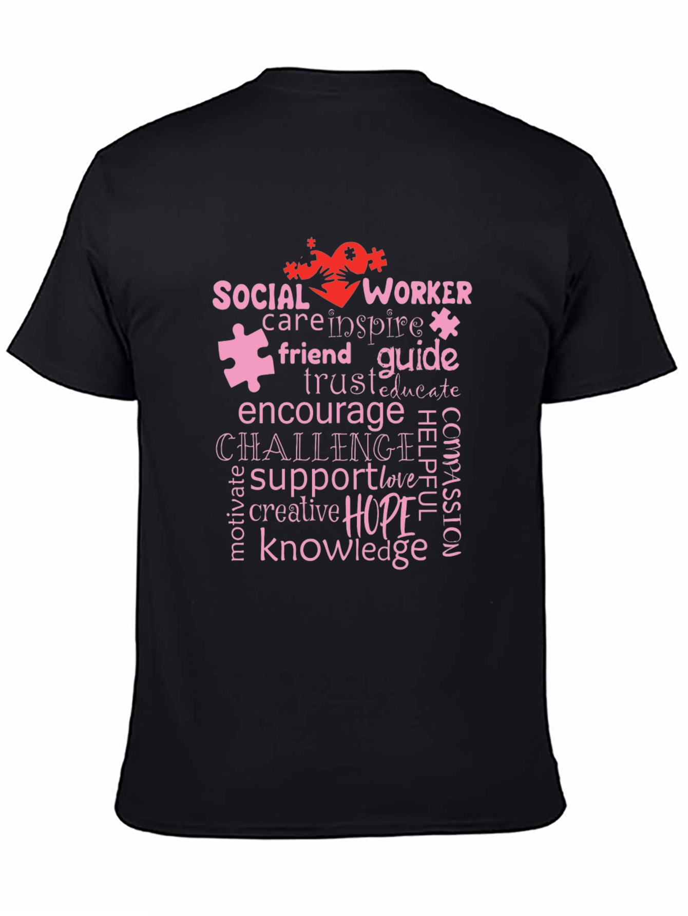 Social Worker Word Art T-Shirt