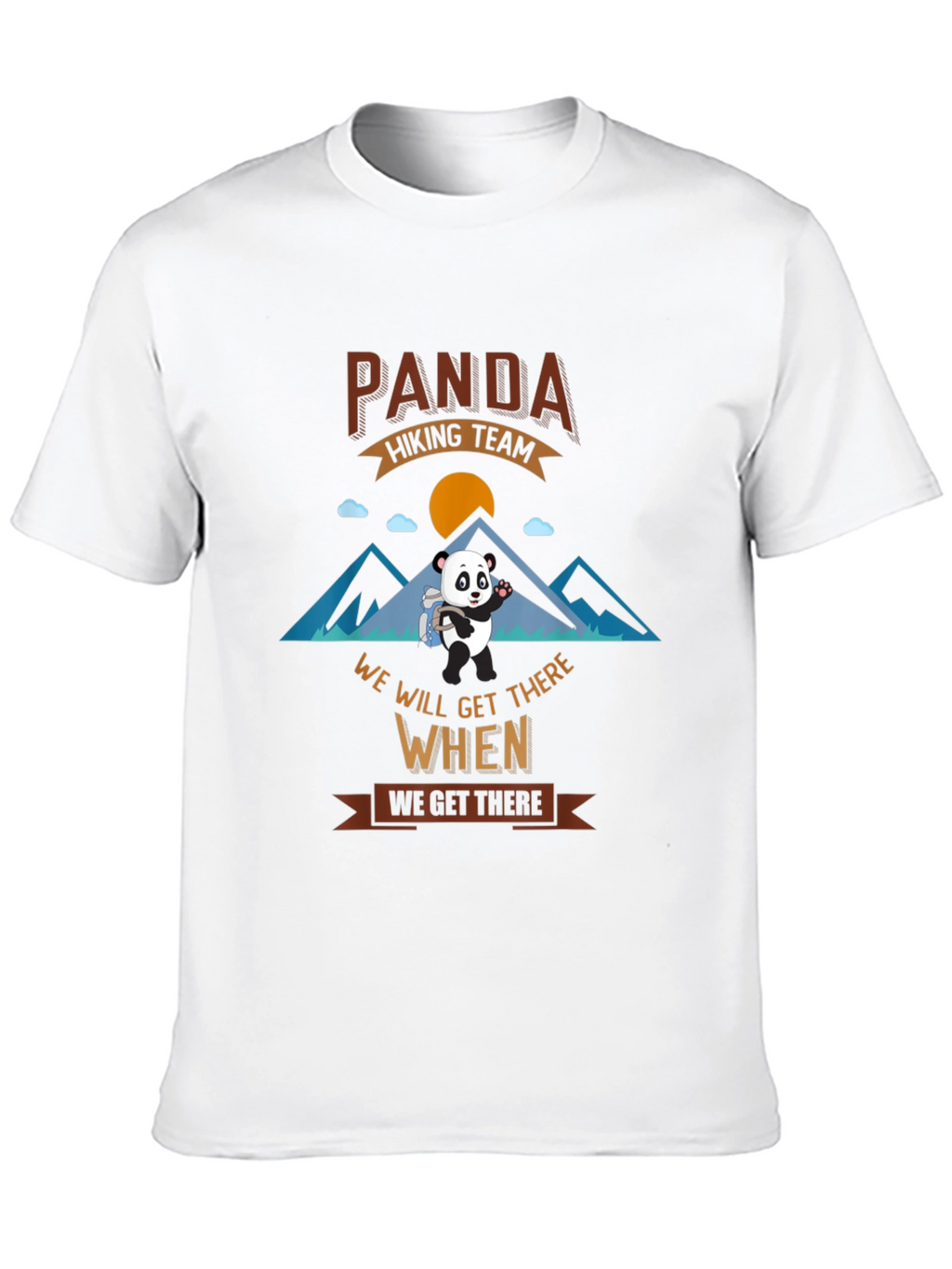 Panda Hiking Team Graphic T-Shirt