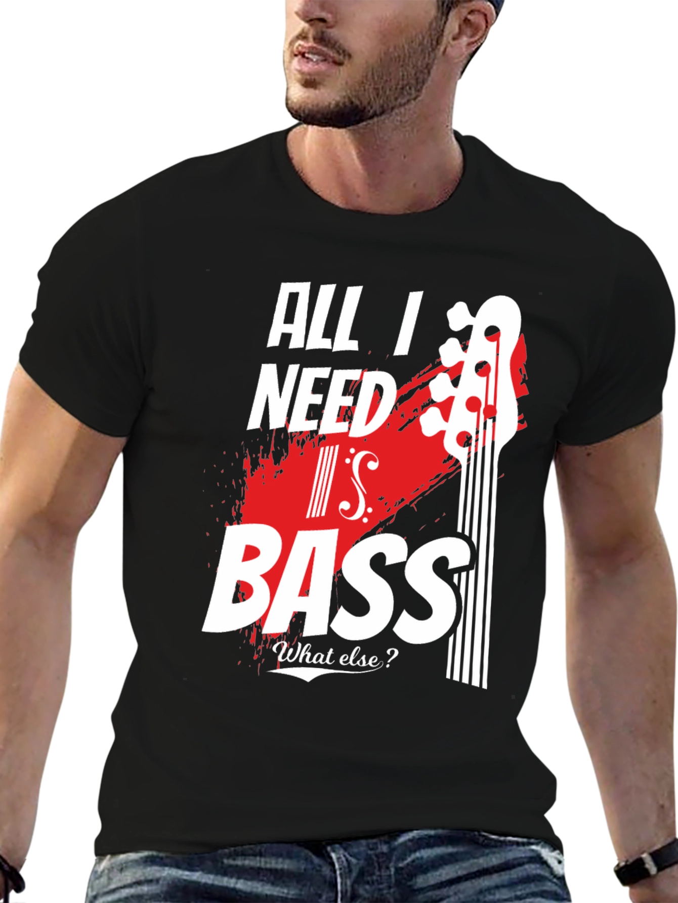 All I Need Is Bass - Mens Graphic Tee