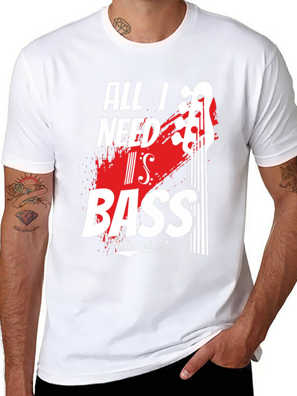 All I Need Is Bass - Mens Graphic Tee