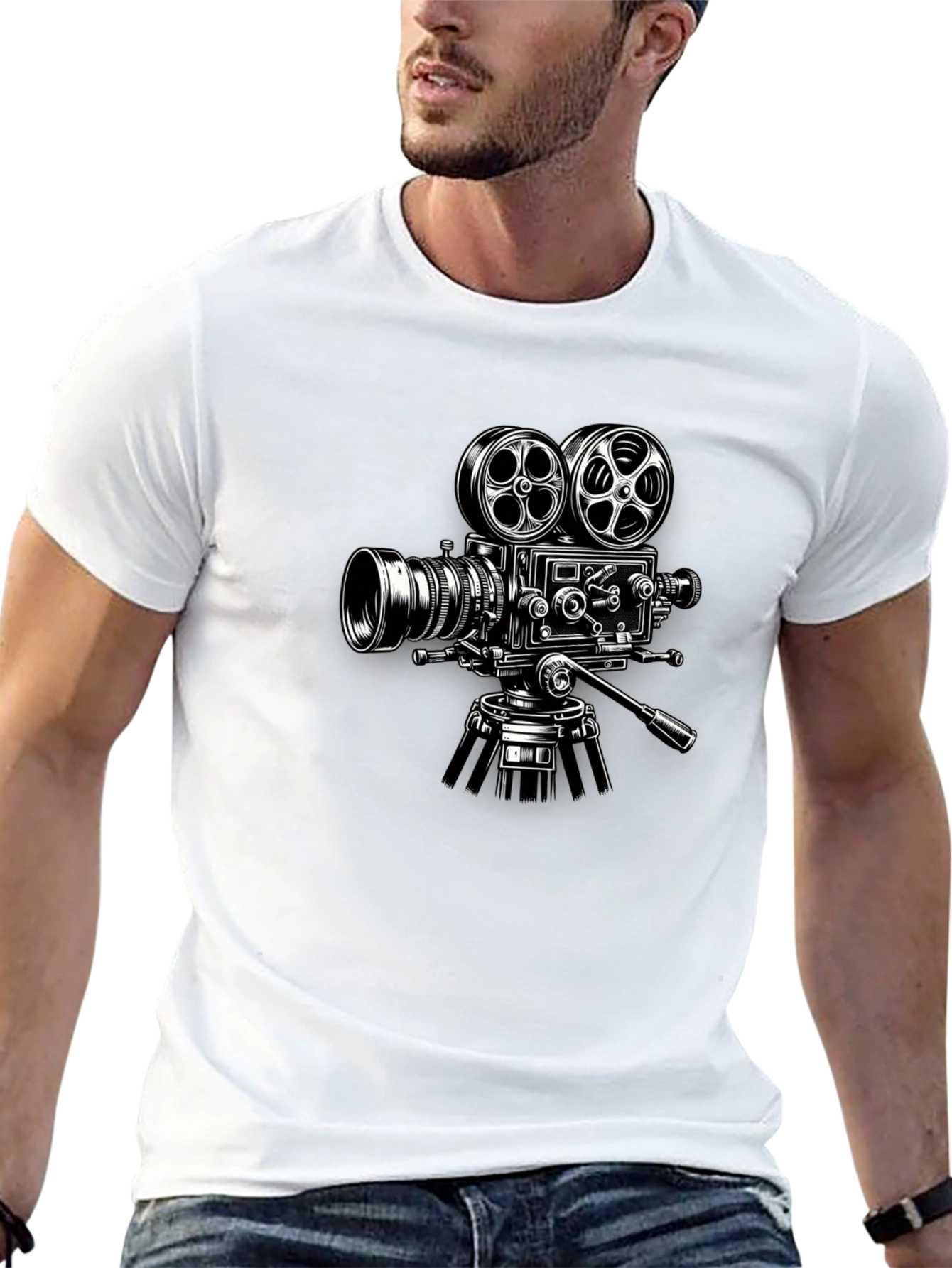 Retro Film Camera Graphic T-Shirt