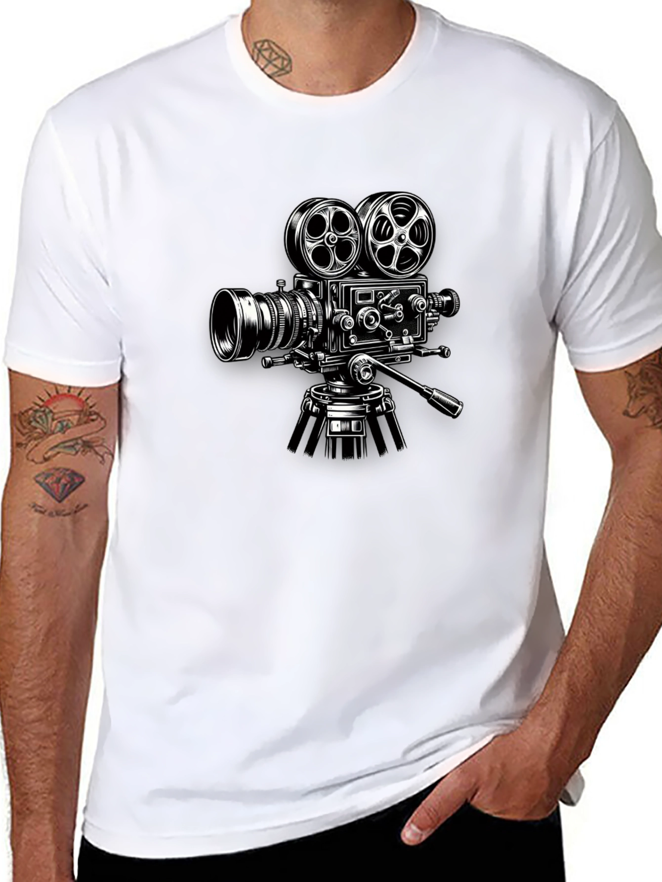 Retro Film Camera Graphic T-Shirt