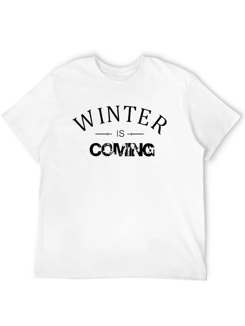 Winter is Coming Graphic T-Shirt - Mens Black Tee