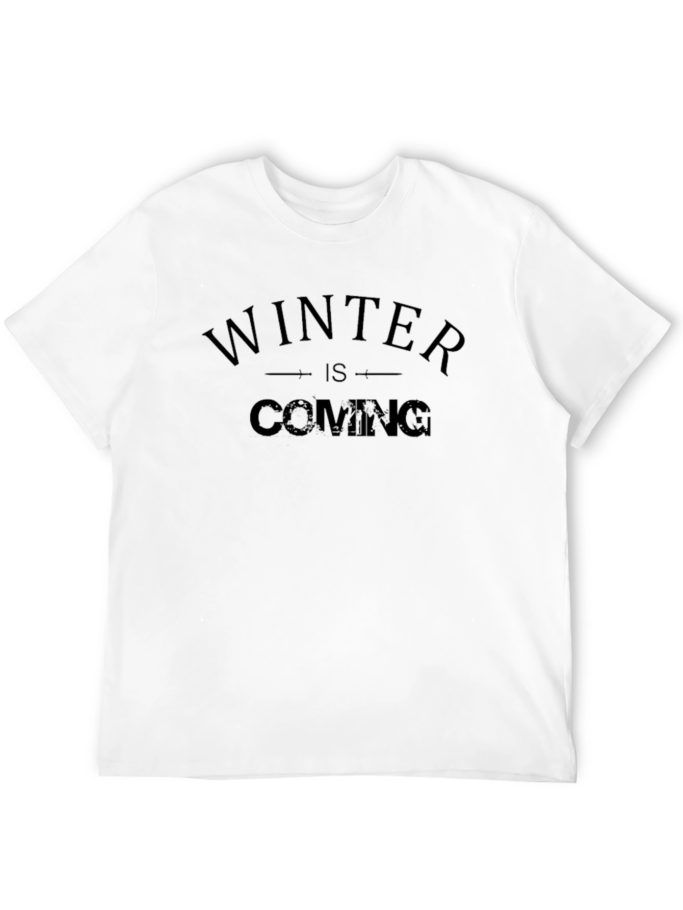 Winter is Coming Graphic T-Shirt - Mens Black Tee