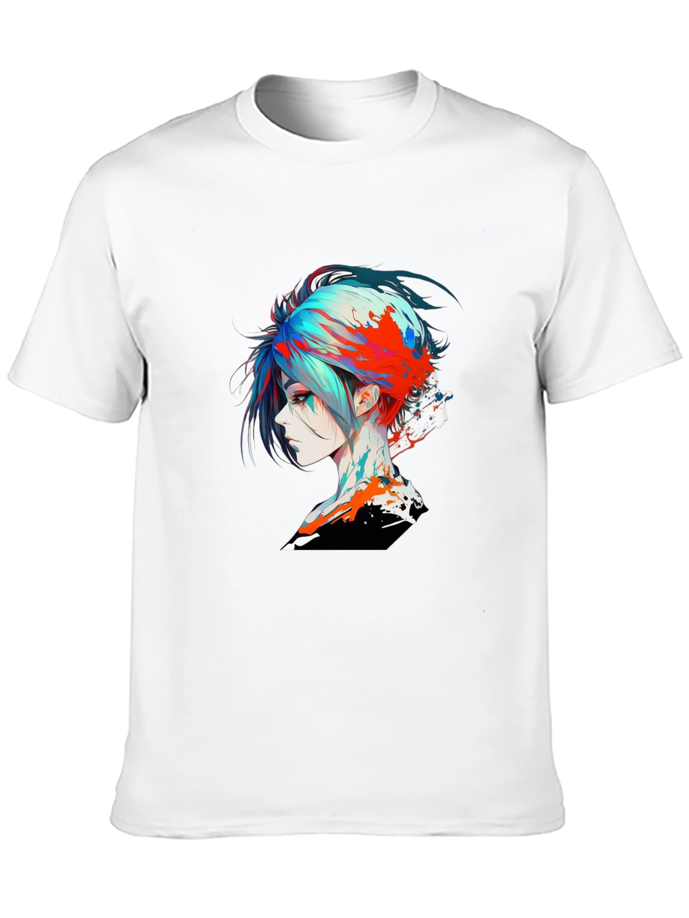 Edgy Anime Girl Graphic T-Shirt
