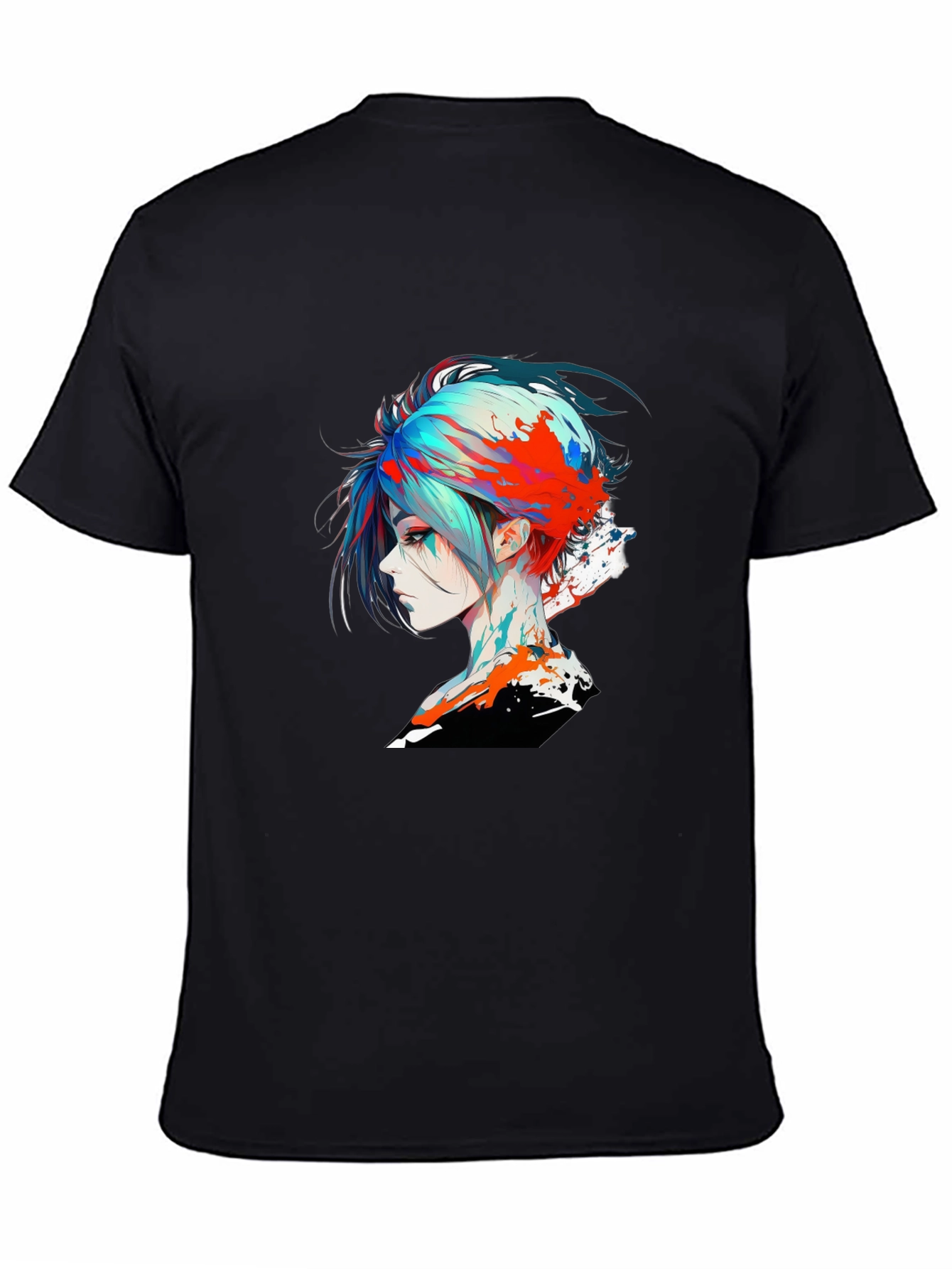 Edgy Anime Girl Graphic T-Shirt