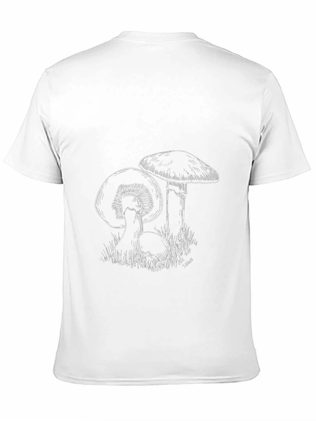 Mushroom Graphic T-Shirt - Black Cotton Tee
