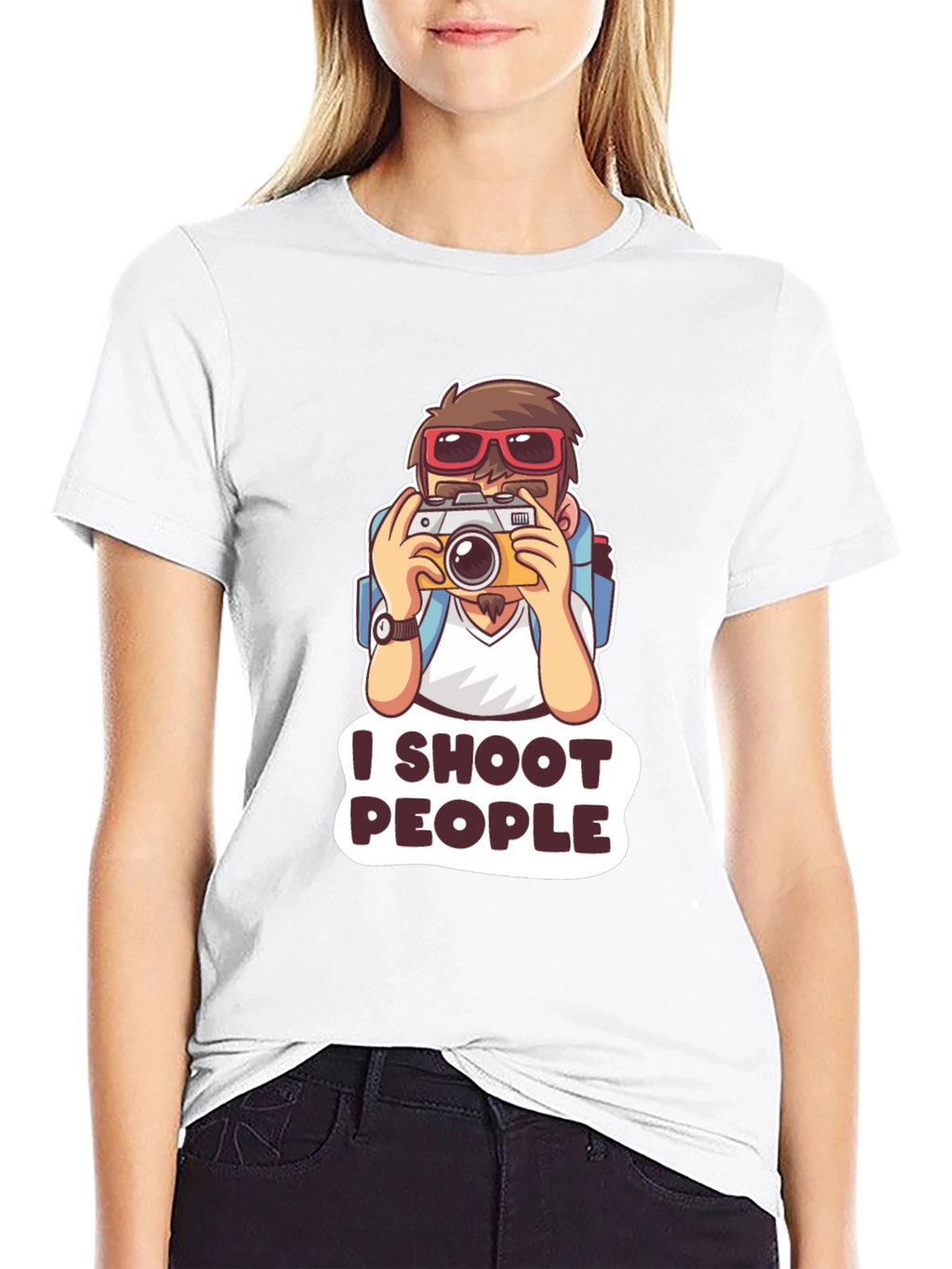 I Shoot People T-Shirt - Photography Humor Tee