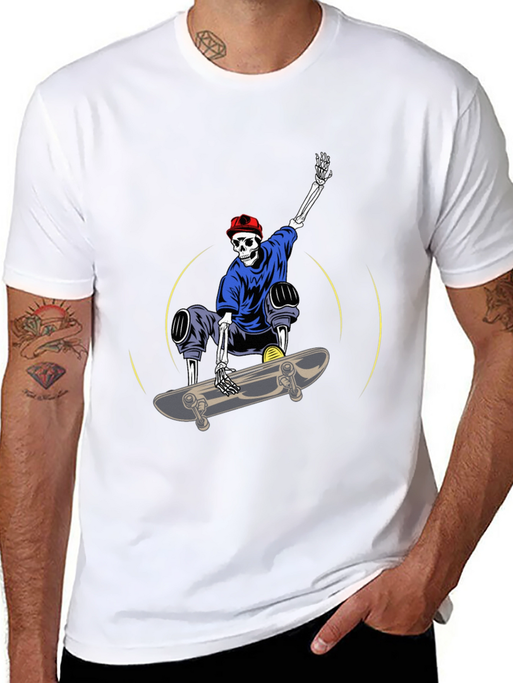 Skateboarding Skeleton T-Shirt