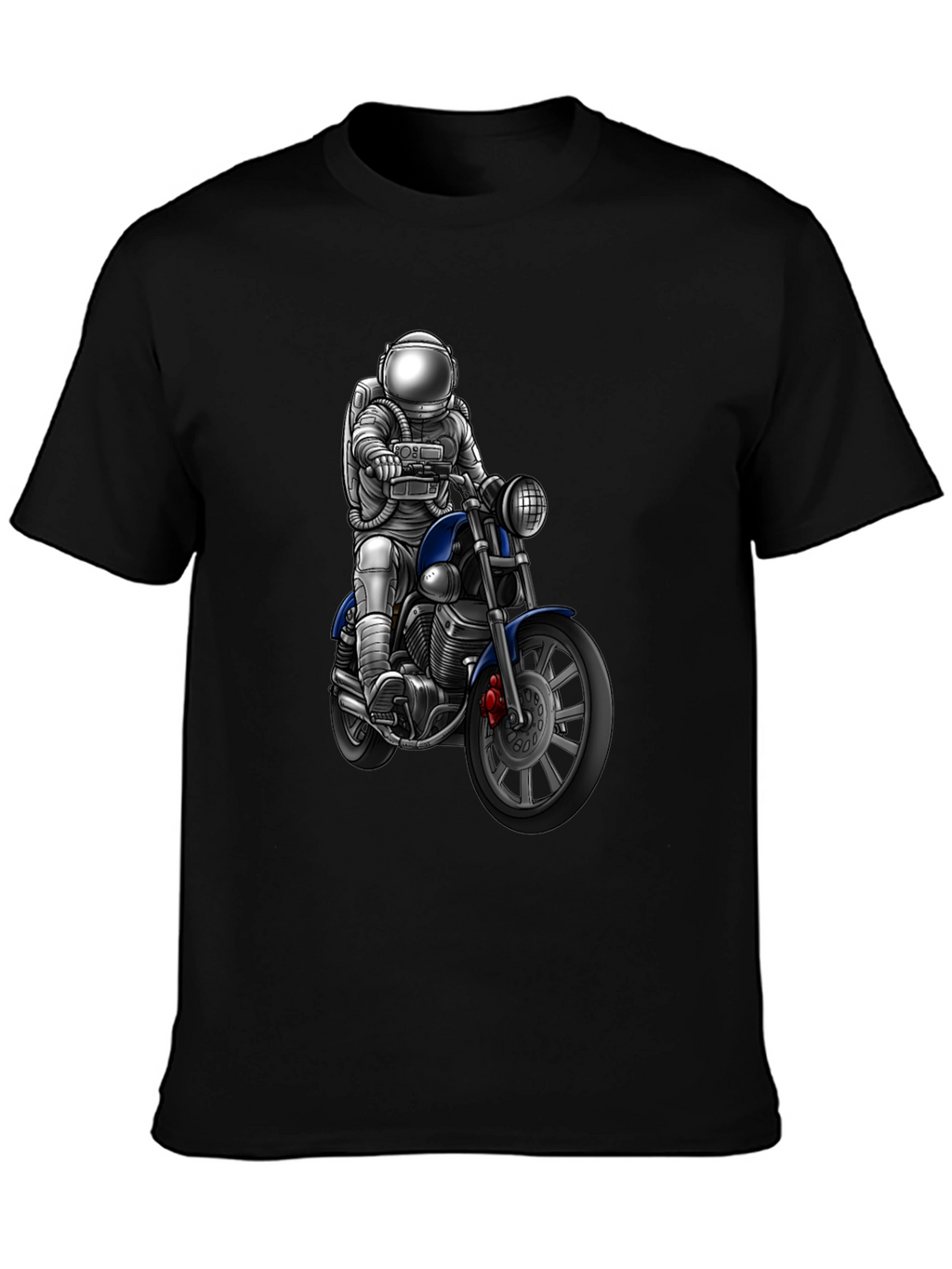 Astronaut Motorcycle Graphic T-Shirt