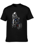 Astronaut Motorcycle Graphic T-Shirt