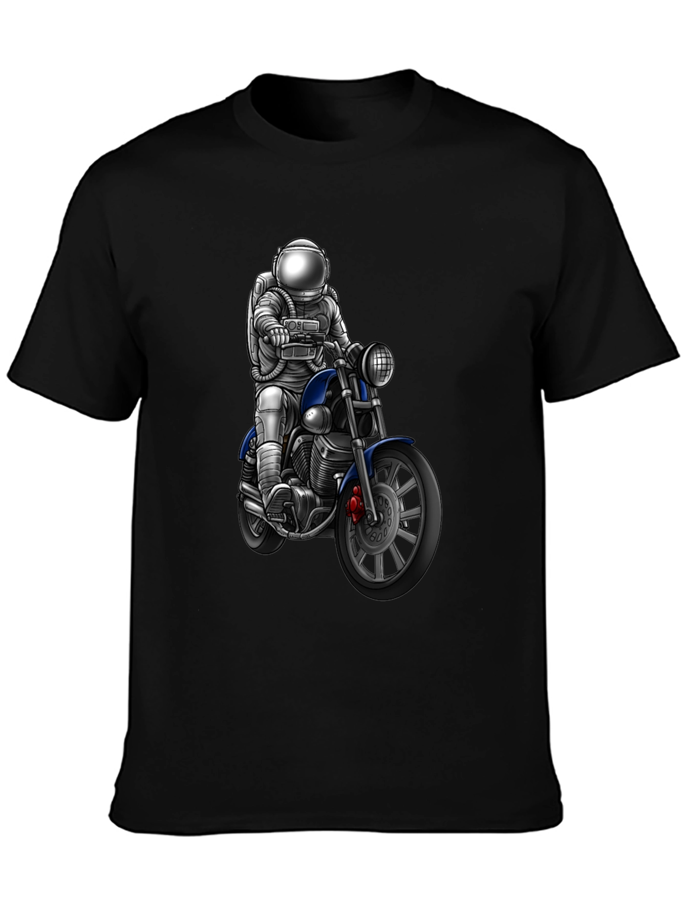 Astronaut Motorcycle Graphic T-Shirt