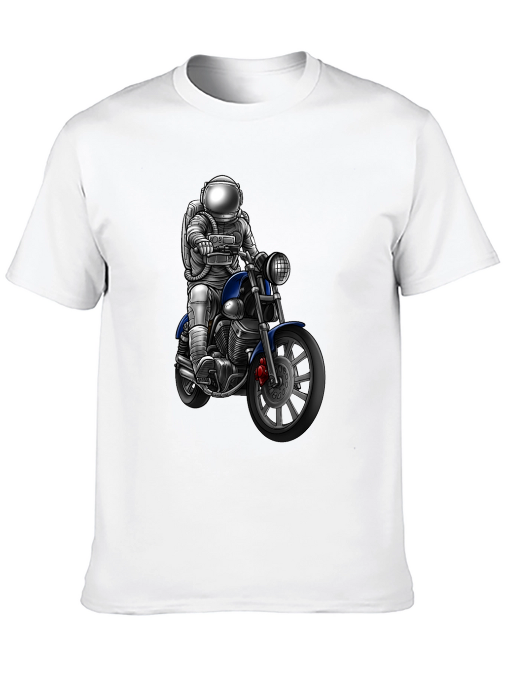 Astronaut Motorcycle Graphic T-Shirt