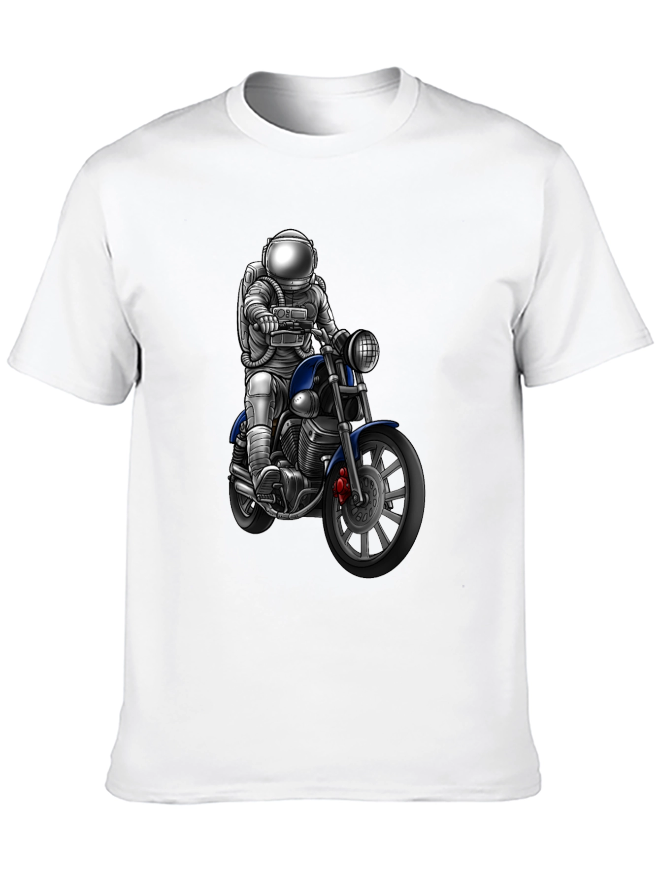 Astronaut Motorcycle Graphic T-Shirt
