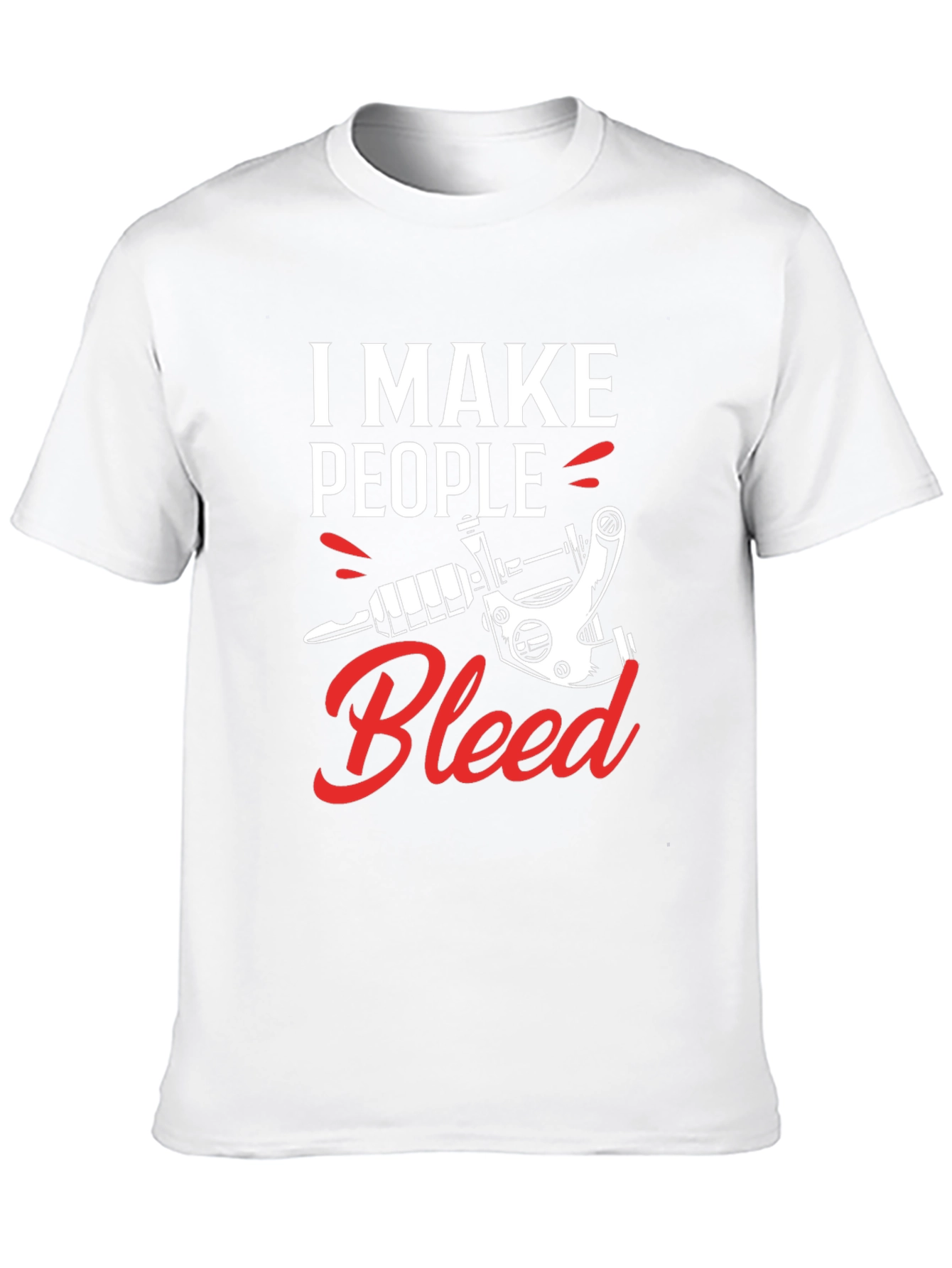 I Make People Bleed Tattoo Artist Black T-Shirt