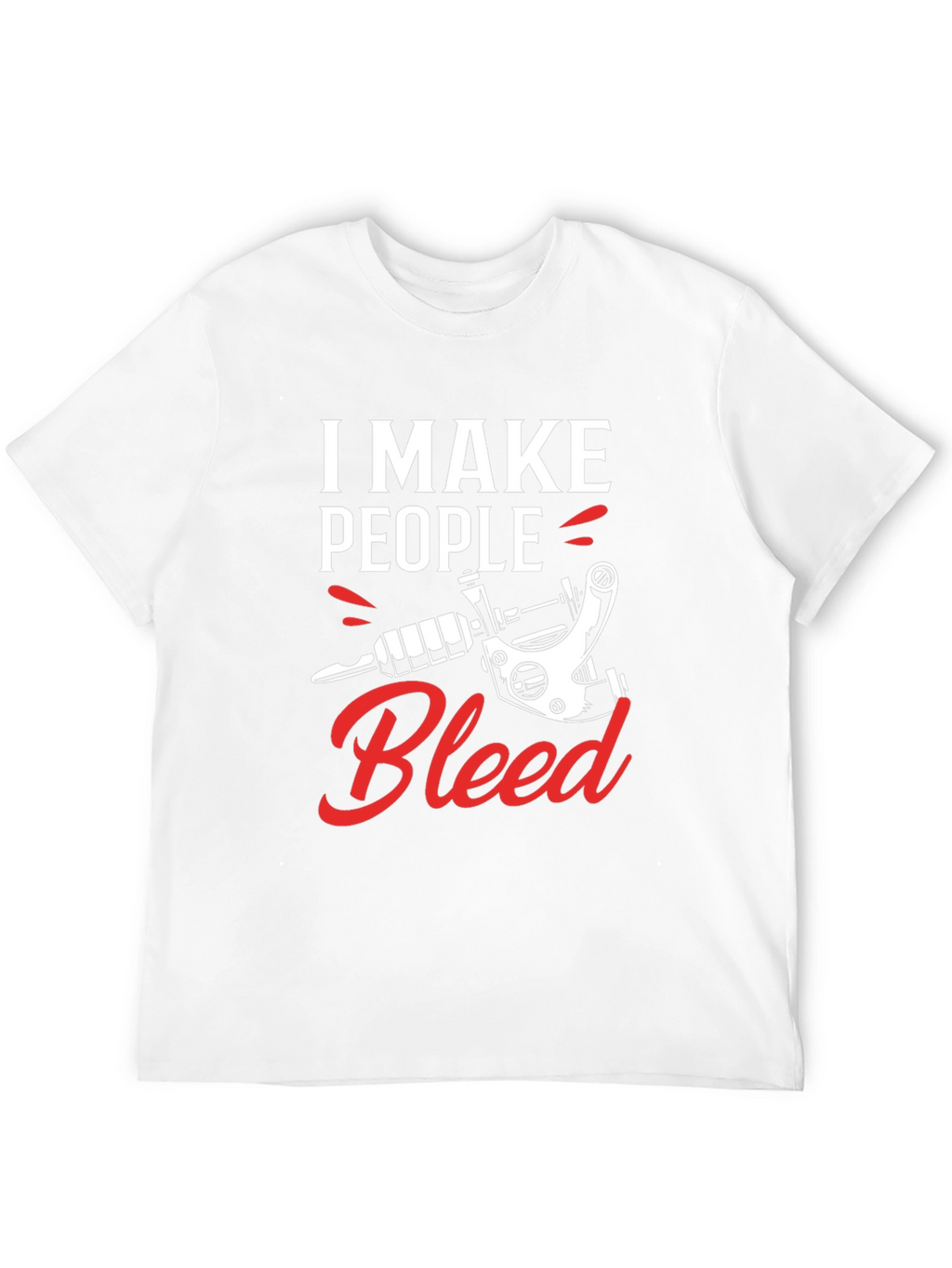 I Make People Bleed Tattoo Artist Black T-Shirt