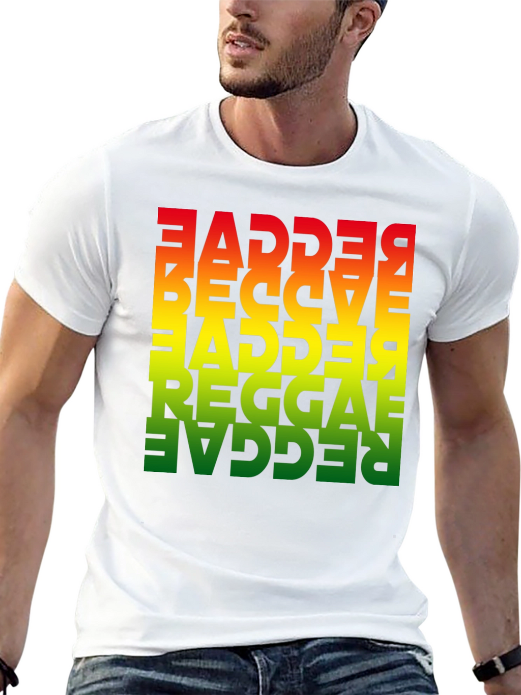 Reggae Retro Tee - Bold Rasta Style