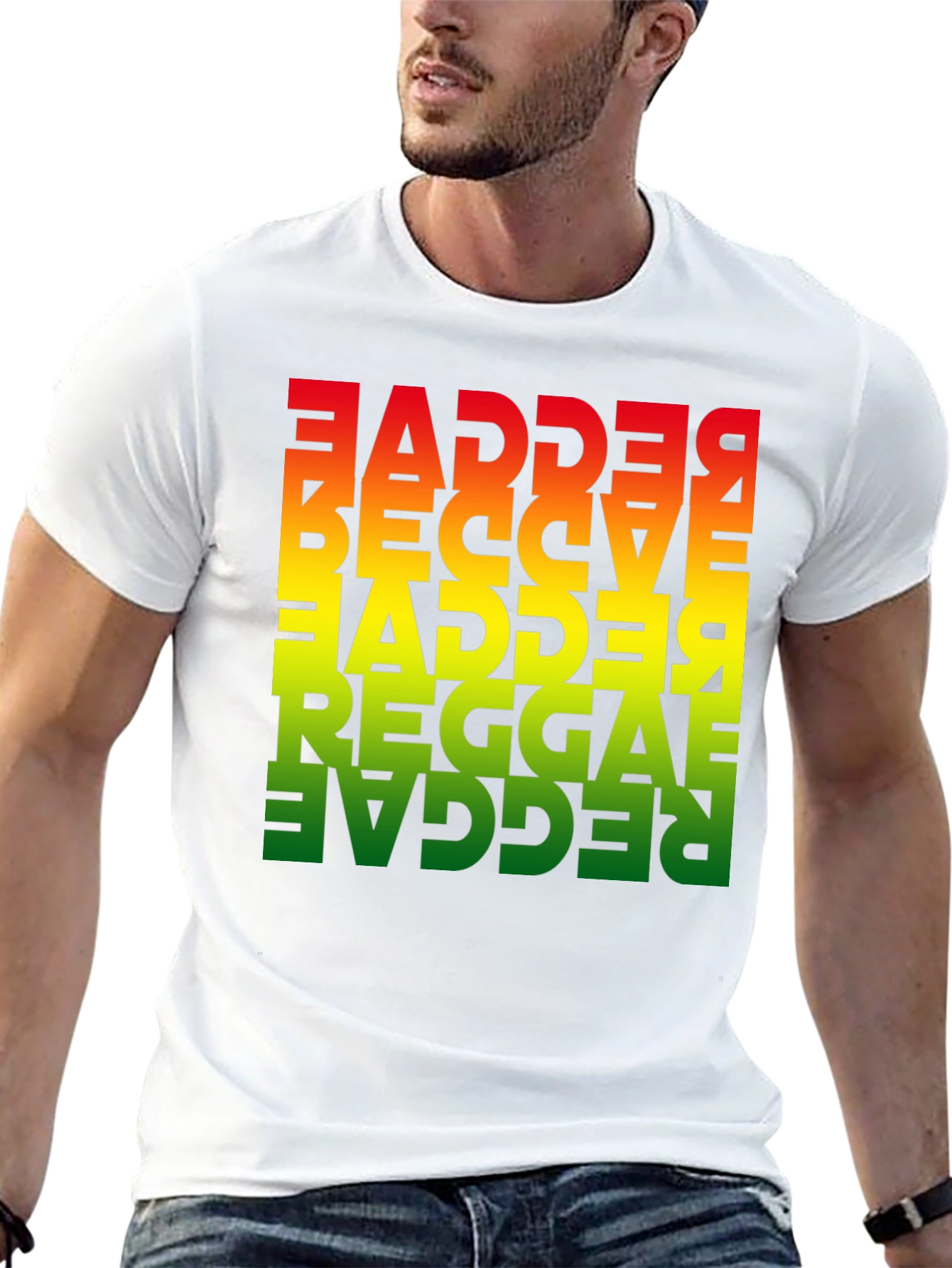 Reggae Retro Tee - Bold Rasta Style