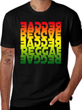 Reggae Retro Tee - Bold Rasta Style